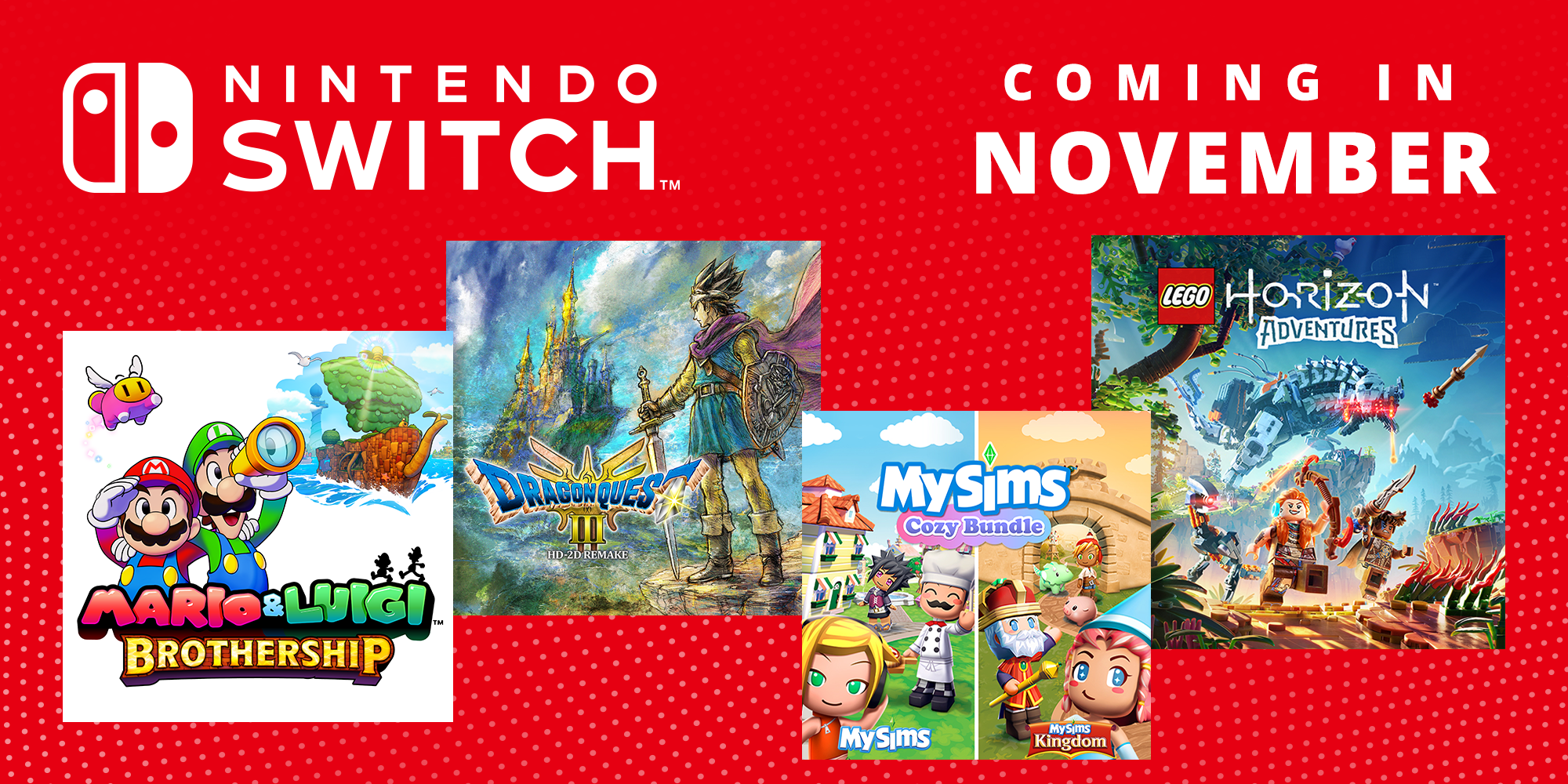 Upcoming Nintendo Switch games – November 2024