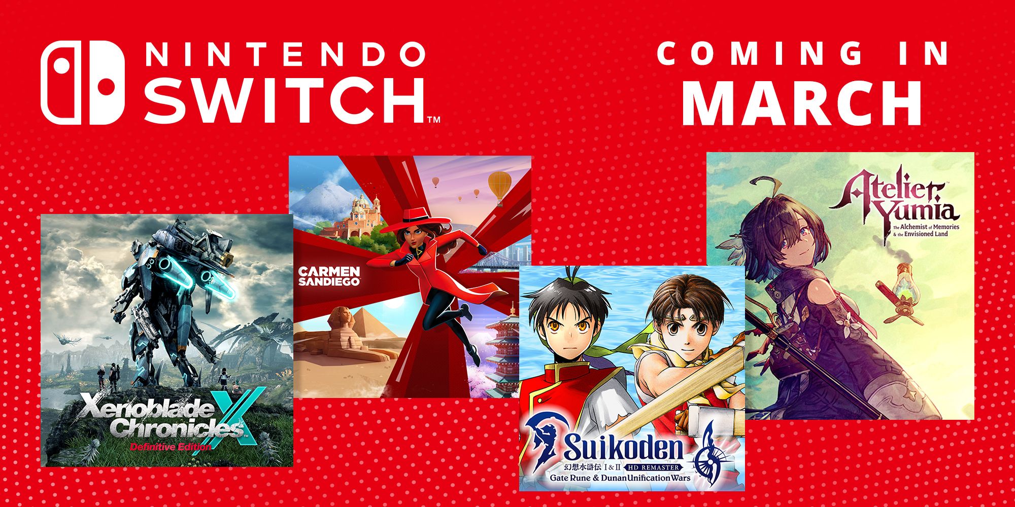 Upcoming Nintendo Switch games – March 2025